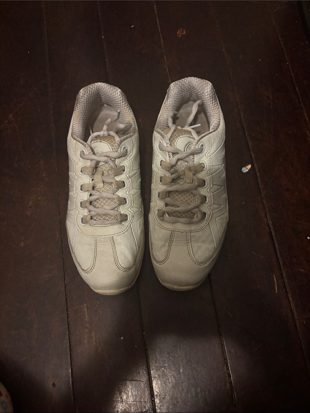 Women's White Athletic Sneakers with Cushioned Support